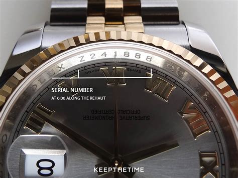 Rolex serial numbers examples